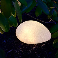 LightsOn Stone XL dekorativ sten m/lys - 40cm (90lm)
