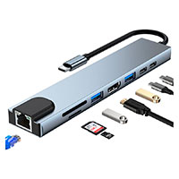 Lippa 87W PD USB-C Hub (8 porte)