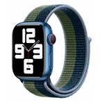 Lippa Nylon Rem t/Apple Watch (42/44/45/49) Grn/bl