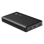 Lippa Powerbank 20.000mAh 2.1A (2xUSB-A/USB-C/Micro) Sort