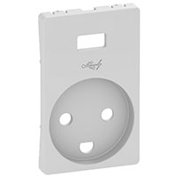 LK Fuga afdk. for stikk./USB (1,5 modul) Hvid