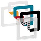 LK Fuga Choice ramme inkl. 6 farvevalg (1 modul) Transp.