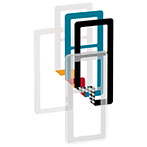 LK Fuga Choice ramme inkl. 6 farvevalg (2,5 modul) Transp.