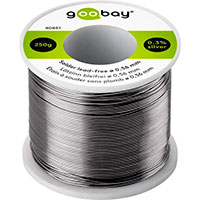 Loddetin blyfri 0,56mm (96,5% tin) 250g - Goobay