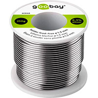 Loddetin blyfri 1,5mm (96,5% tin) 250g - Goobay