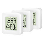 Logilink Digital Mini Termometer/Hygrometer (Temperatur/Fugtighed/Klima) 3pk