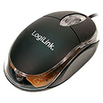 LogiLink USB mini computermus 800 dpi (m/LED) Sort