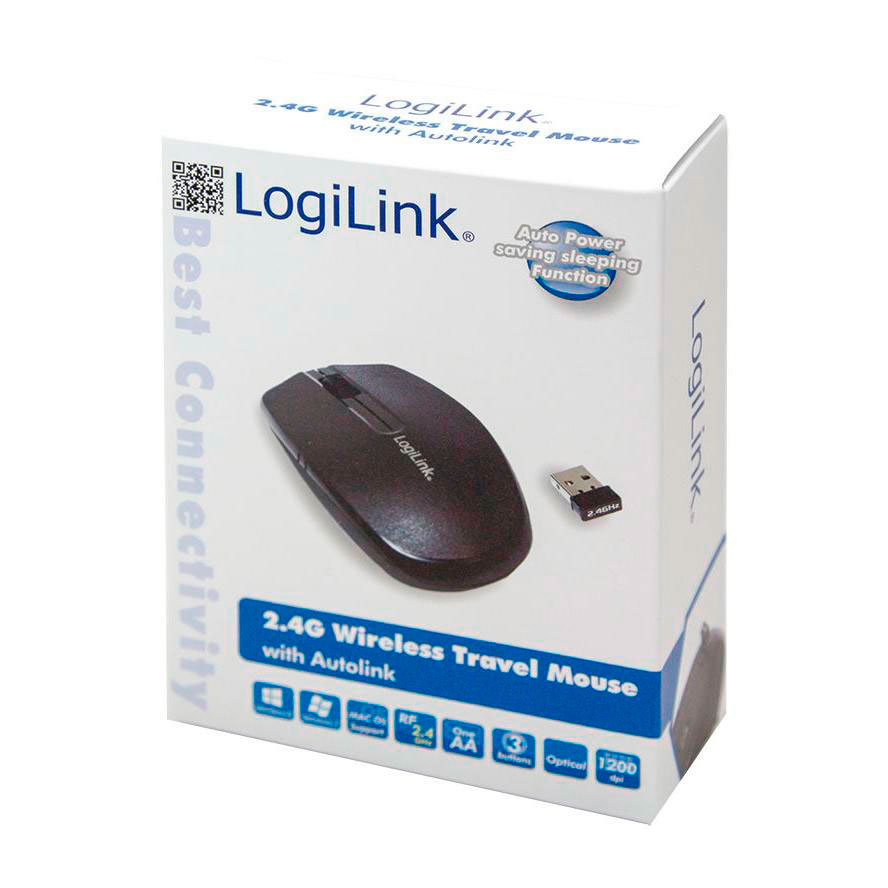 partner Uddrag dejligt at møde dig LogiLink USB trådløs mus 1200 dpi (Mini)