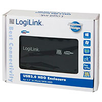 Logilink UA0041B Harddisk Kabinet 2,5tm (SATA/USB 2.0) Aluminium
