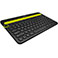 Logitech Bluetooth tastatur m/holder (Multi-Device) K480