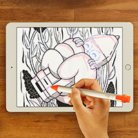 Logitech Crayon Digital Pen t/iPad (7,5 timer) Orange