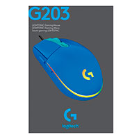 Logitech G203 Lightsync Gaming Mus - 2,1m (8000DPI) Bl