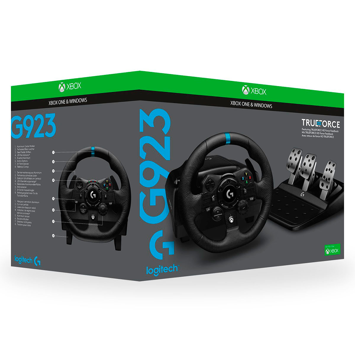 George Bernard kandidatgrad anbefale Logitech G923 TRUEFORCE Gaming Rat/Pedal (Xbox Series X/S/One/PC)