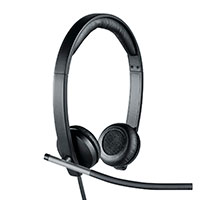 Logitech H650e Stereo Headset m/Mikrofon (USB-A)