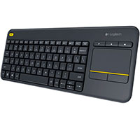 Logitech K400 Plus Trdlst Tastatur m/ Pro Touchpad
