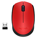 Logitech M171 Trådløs mus (1000DPI) Rød