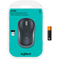 Logitech M185 Trdls mus Kompakt m/2 knapper (USB nano) Gr