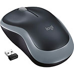 Logitech M185 Trådløs mus Kompakt m/2 knapper (USB nano) Grå