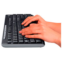 Trådløst tastatur og mus - Logitech MK270