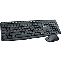 Logitech MK235 Trådløst tastatur og mus (2,4GHz) 