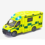 Majorette Mercedes-Benz Sprinter Svensk Ambulance Legetjsbil (m/Lyd) 3r+