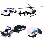 Majorette Police Force Legetjsbiler (4 biler)