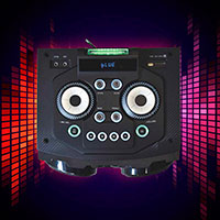 Manta SPK5520 Cube Bluetooth Party Hjttaler m/Mikrofon