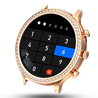 Manta SWD01GD Diamond Lusso Smartwatch 1,3tm - Guld