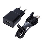 Maxlife MXTC-01 USB lader 2,1A (1xUSB-A) Sort + microUSB Kabel