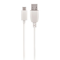 Maxlife MXTC-01 USB lader 2,1A (1xUSB-A) Hvid + USB-C Kabel