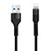 Maxlife MXUC-01 Lightning Kabel 2A -1m (USB-A/Lightning)Sort