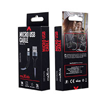 Maxlife MXUC-01 Micro USB Kabel 2A - 1m (USB-A/microUSB) Gr