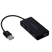 Maxlife USB 2.0 Hub + USB forlngerkabel 1,5m (4xUSB-A)