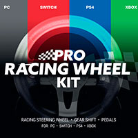 Maxx Tech Pro Racing Wheel Kit t/Nintendo Switch