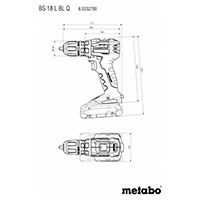 Metabo BS 18 L BL Q akku Bore/skruemaskine (18V)