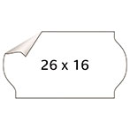 Meto Aftagelig Etiket - 36x1200stk (26x16cm) Hvid