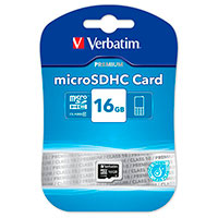 Micro SDHC Kort 16GB (UHS-I) Verbatim Premium