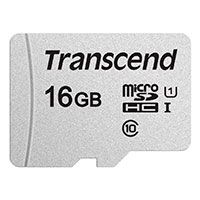 Micro SDHC Kort 16GB (UHS-I) Transcend 300s
