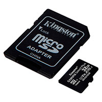 Micro SDHC Kort 32GB V10 A1 m/adapter (UHS-I) Kingston