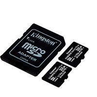Micro SDHC Kort 32GB V10 m/adapter (UHS-I) Kingston - 2-Pack