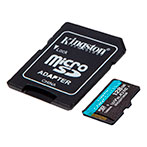Micro SDXC kort 128GB A2 V30 m/adapter (UHS-I) Kingston