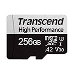 Micro SDXC Kort 256GB V30 A2 (UHS-3) Transcend 330s
