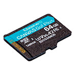 Micro SDXC kort 64GB A2 V30 (UHS-I) Kingston