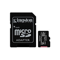 Micro SDXC Kort 64GB V10 A1 m/adapter (UHS-I) Kingston