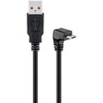 Micro USB kabel (Vinklet) - 1,8m