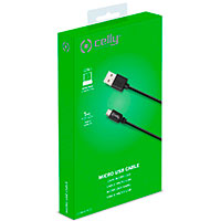 Micro USB Kabel - 1m (USB-A/Micro USB) Celly