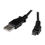 Micro USB kabel - 1m m/vinkel (USB-A/Micro USB-B) StarTech