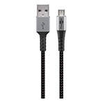 Micro USB kabel - 2m (Micro USB/USB-A) Grå - Goobay