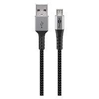Micro USB kabel - 2m (Micro USB/USB-A) Gr - Goobay