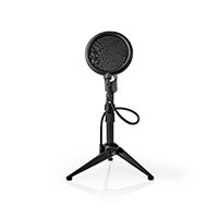 Mikrofon bordstativ m/stjreduktionsfilter (Justerbar) Nedis